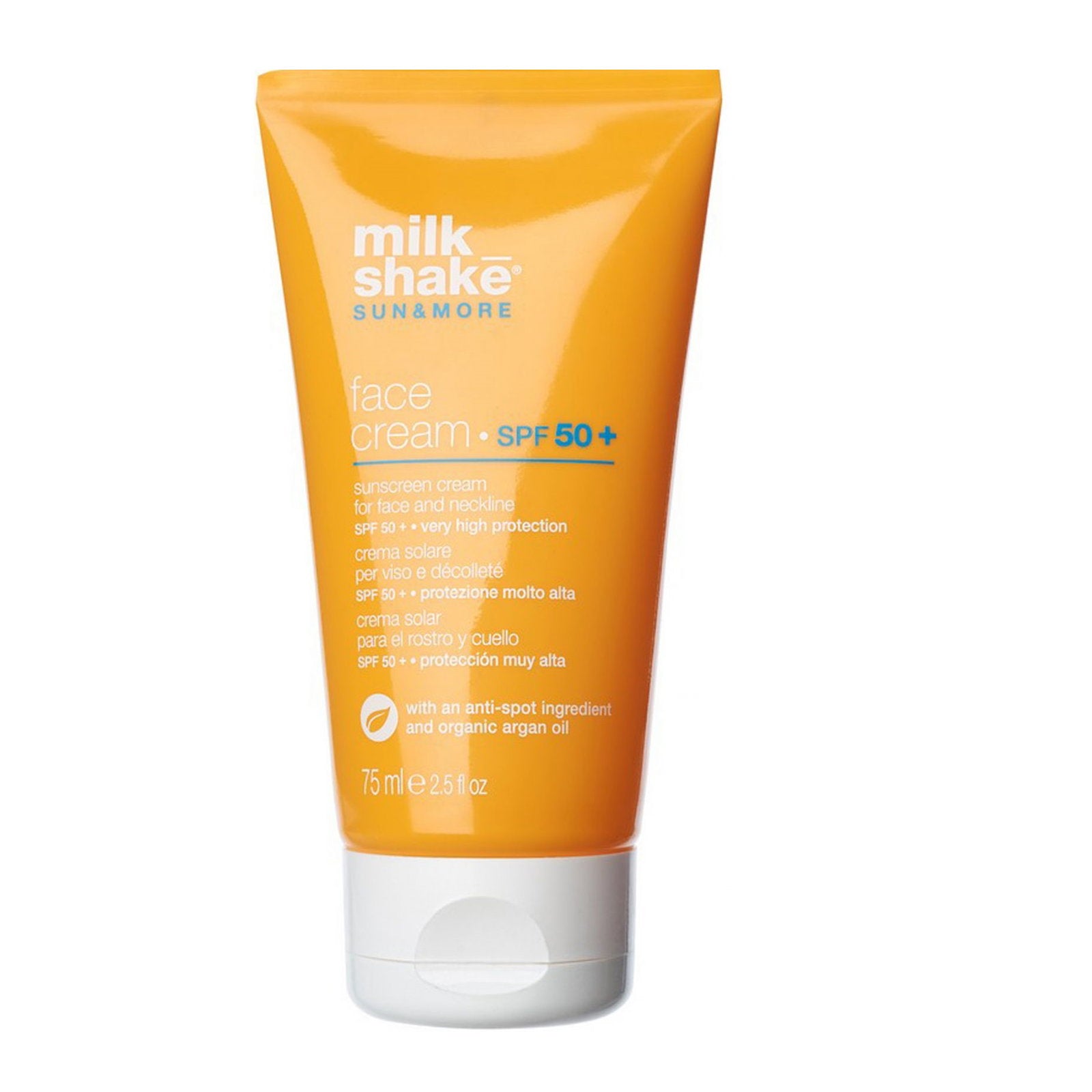 Milk Shake, Sun & More, Sol skydd, Dag, Grädde, För ansiktet, SPF 50+, 75 ml