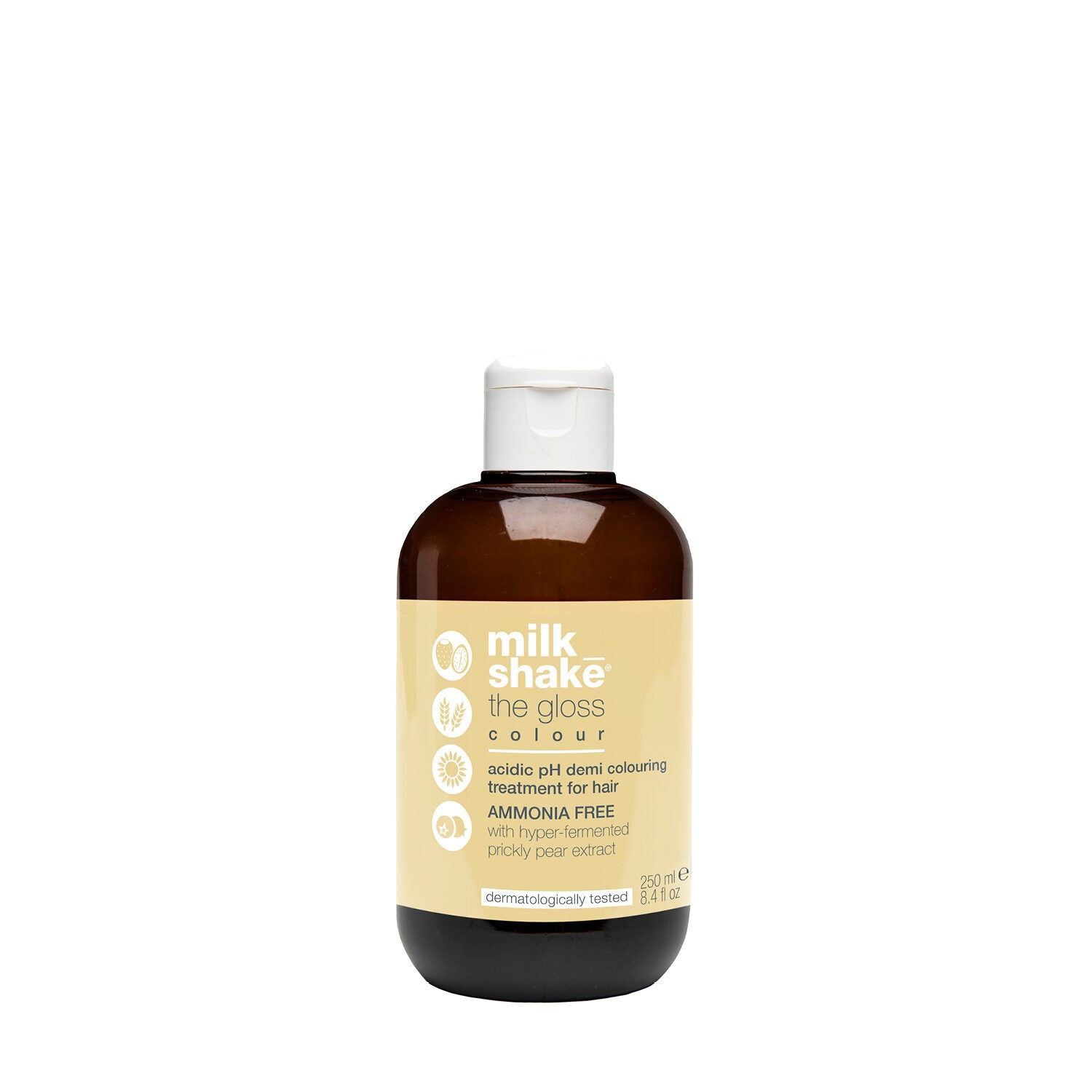Milk Shake, The Golss Acidic pH, Semi-permanent hårfärg, 5 Castano Chiaro, 60 ml