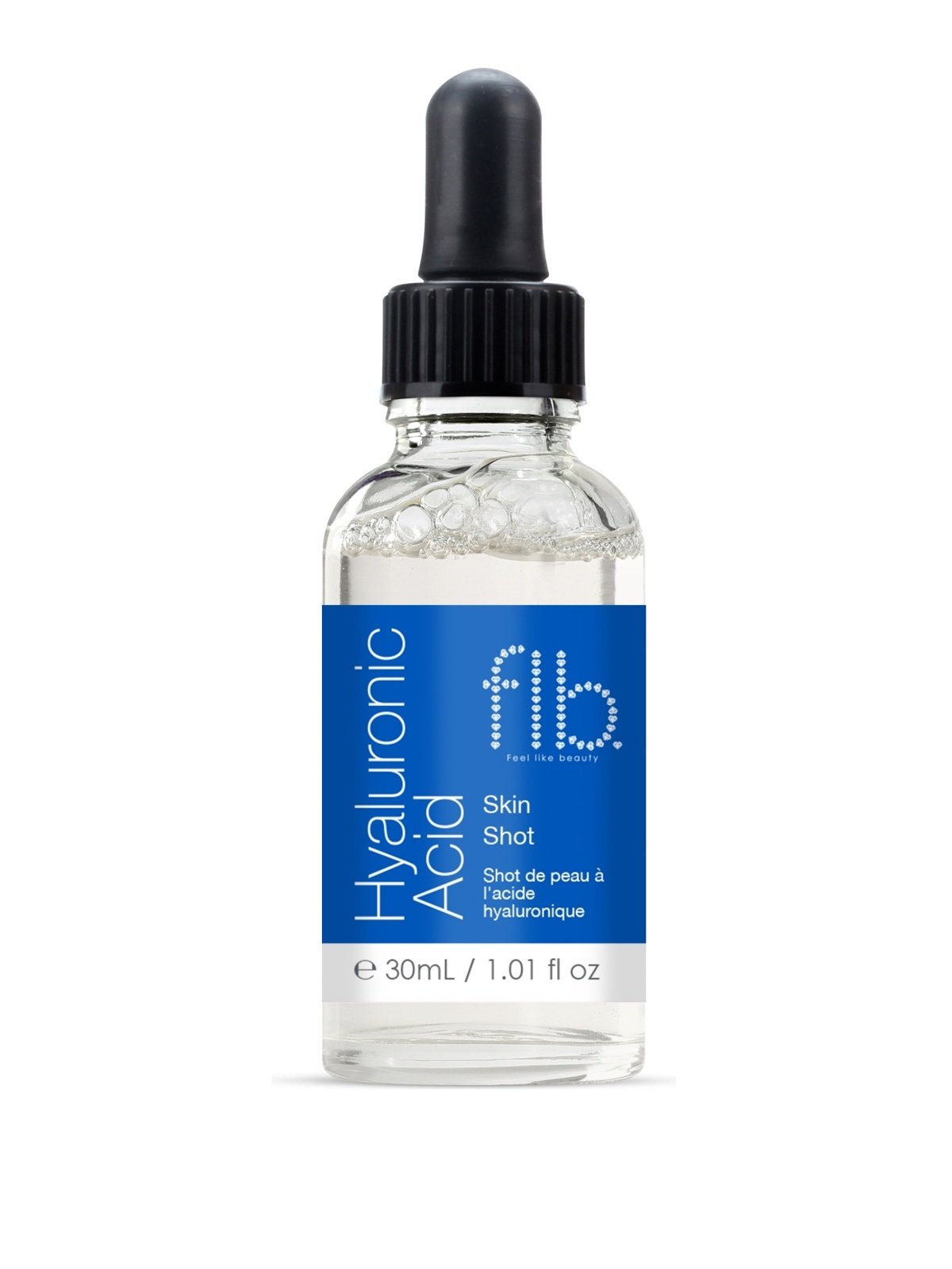 Feel Like Beauty, Skin Shot, Hyaluronsyra, Återfuktande, Serum, För ansiktet, 30 ml