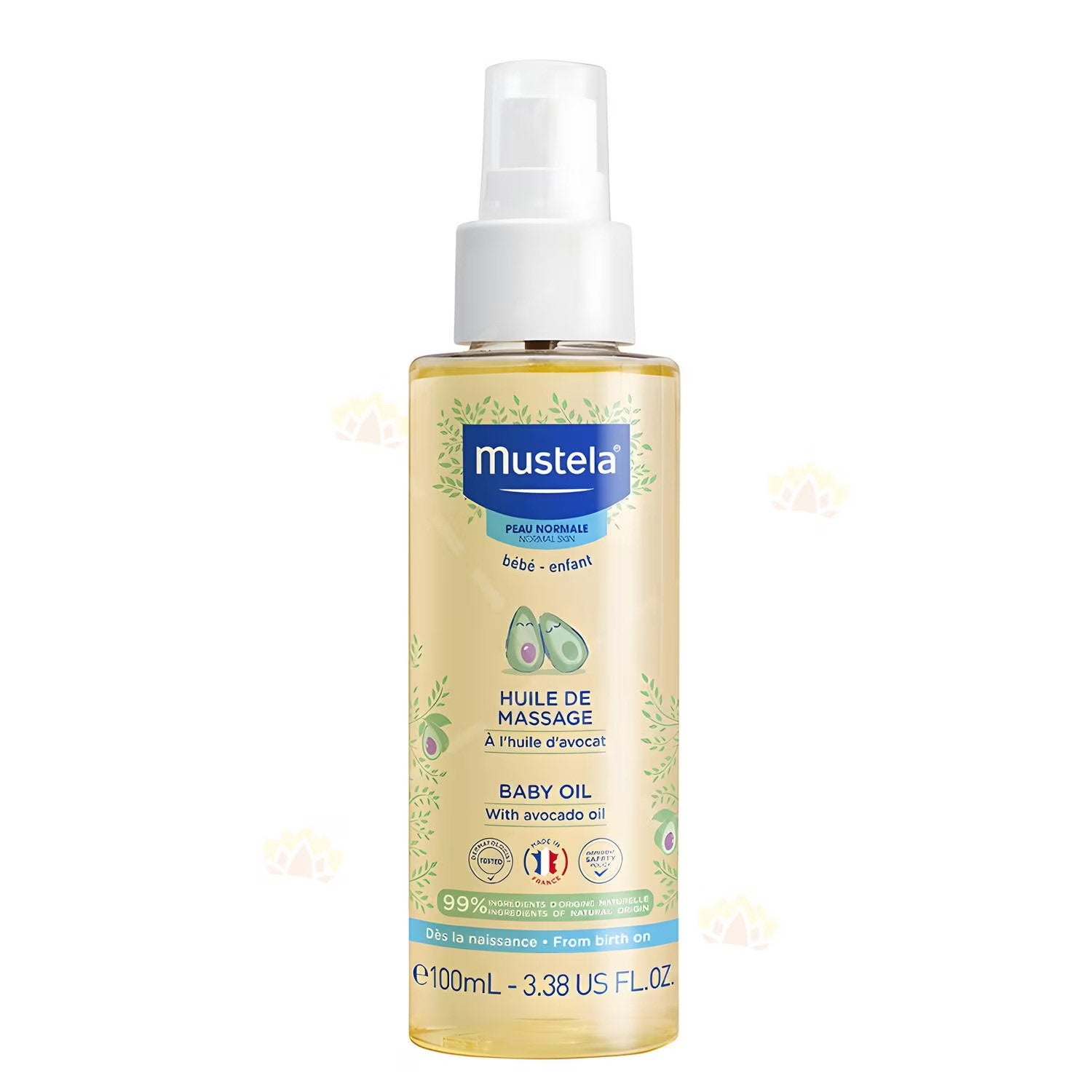 Mustela, Baby, Avokadoolja, Massageolja, 100 ml