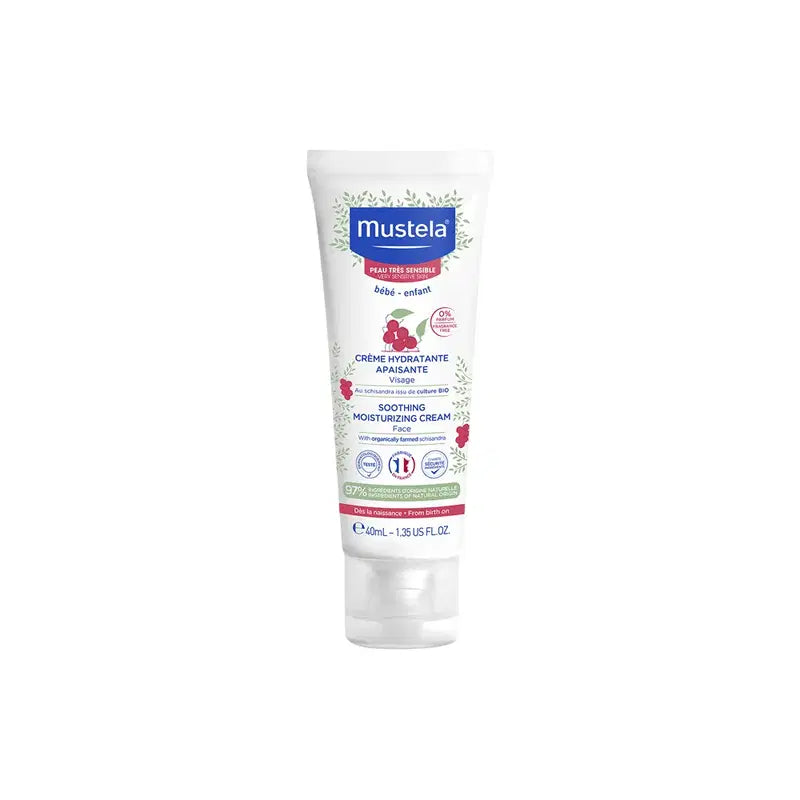 Mustela, Baby, Schisandra, Lugnande, Grädde, För ansiktet, 40 ml