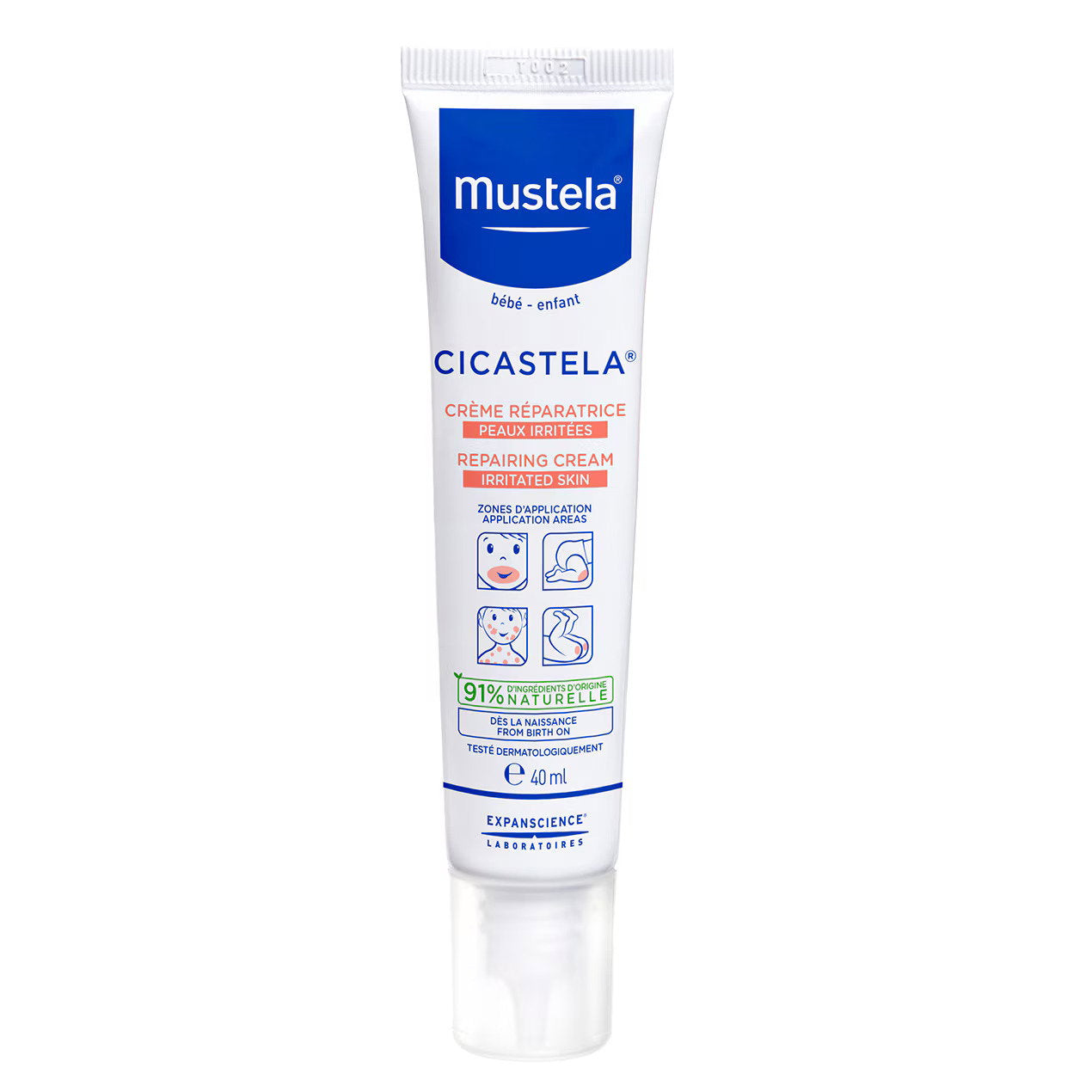 Mustela, Cicastela, Reparation, Grädde, 40 ml