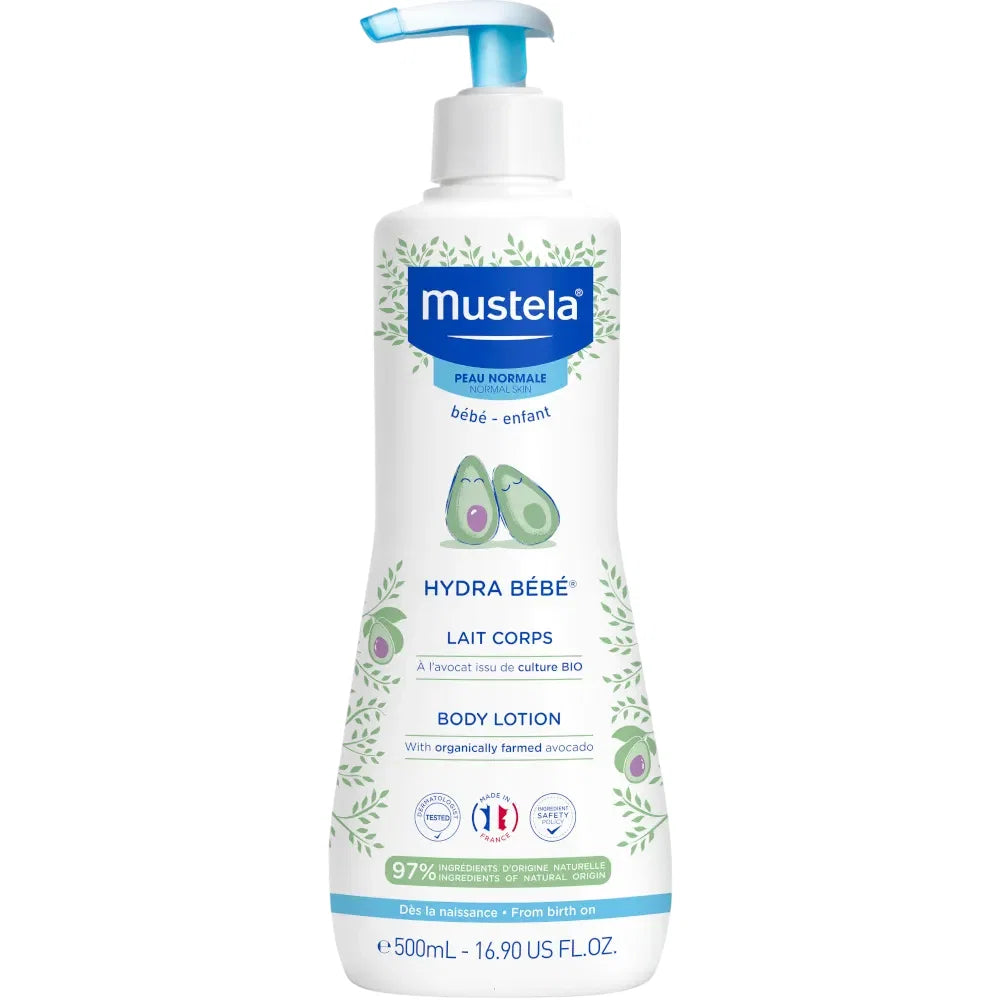 Mustela, Hydra Bebe, Avokado, Hydrerar, Kroppslotion, Kropp, 500 ml
