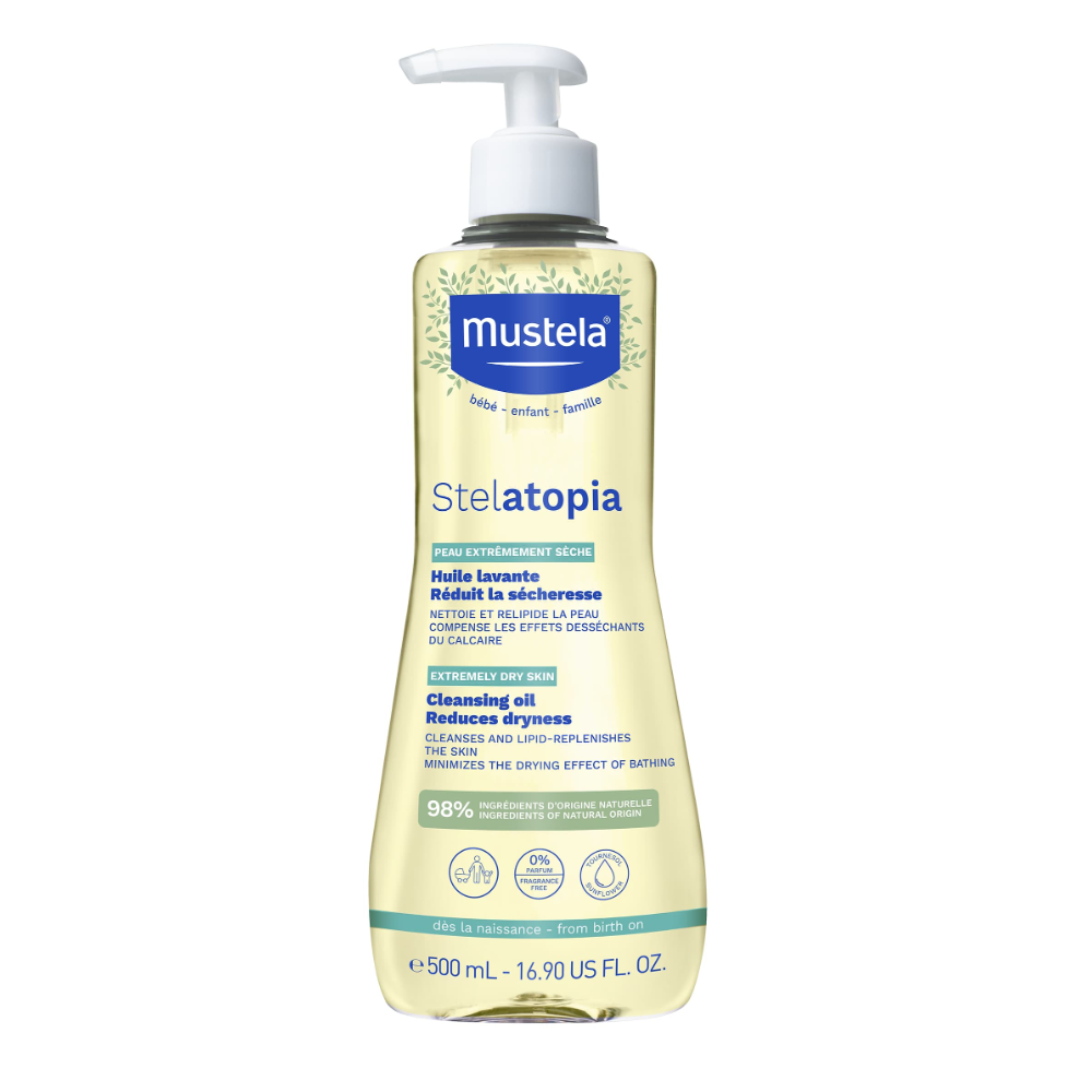 Mustela, Stelatopia, Lugnande, Rengöringsolja, 500 ml