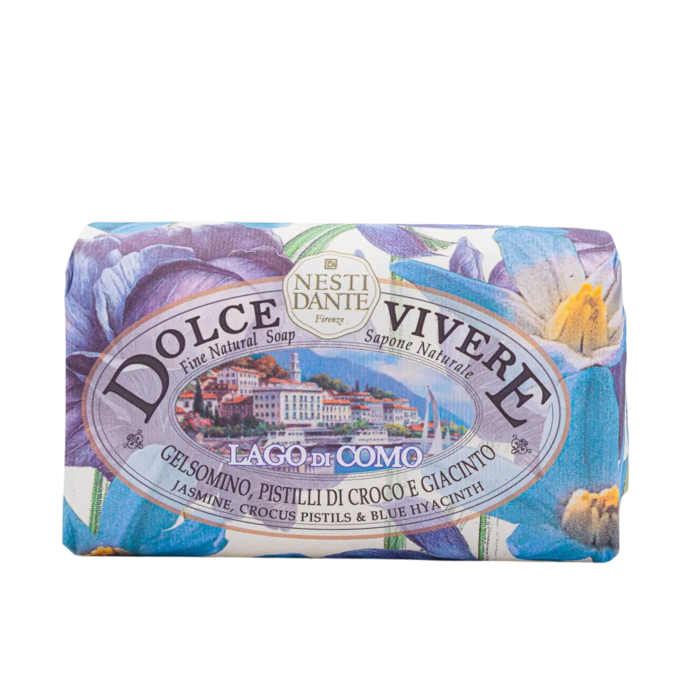 Nesti Dante, Dolce Vivere Lago Di Como, Rengöring och återfuktning, Blommig, Doftande tvålbar, 250 g