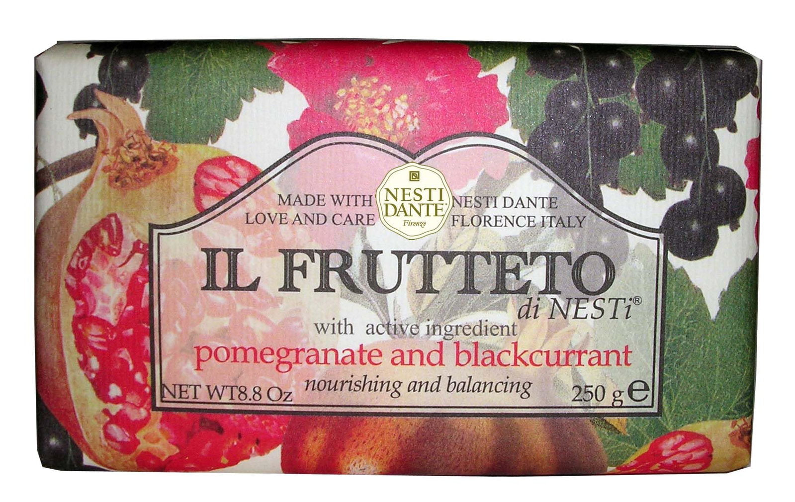 Nesti Dante, Il Frutteto, Pomegranate & Blackcurrant, Lugnande, Tvålbar, 250 g