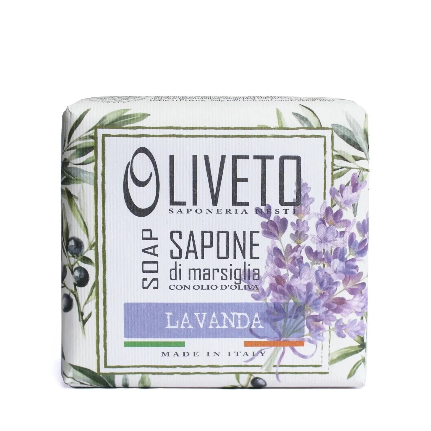 Nesti Dante, Oliveto Lavanda, Rengöring och återfuktning, Doftande tvålbar, 200 g
