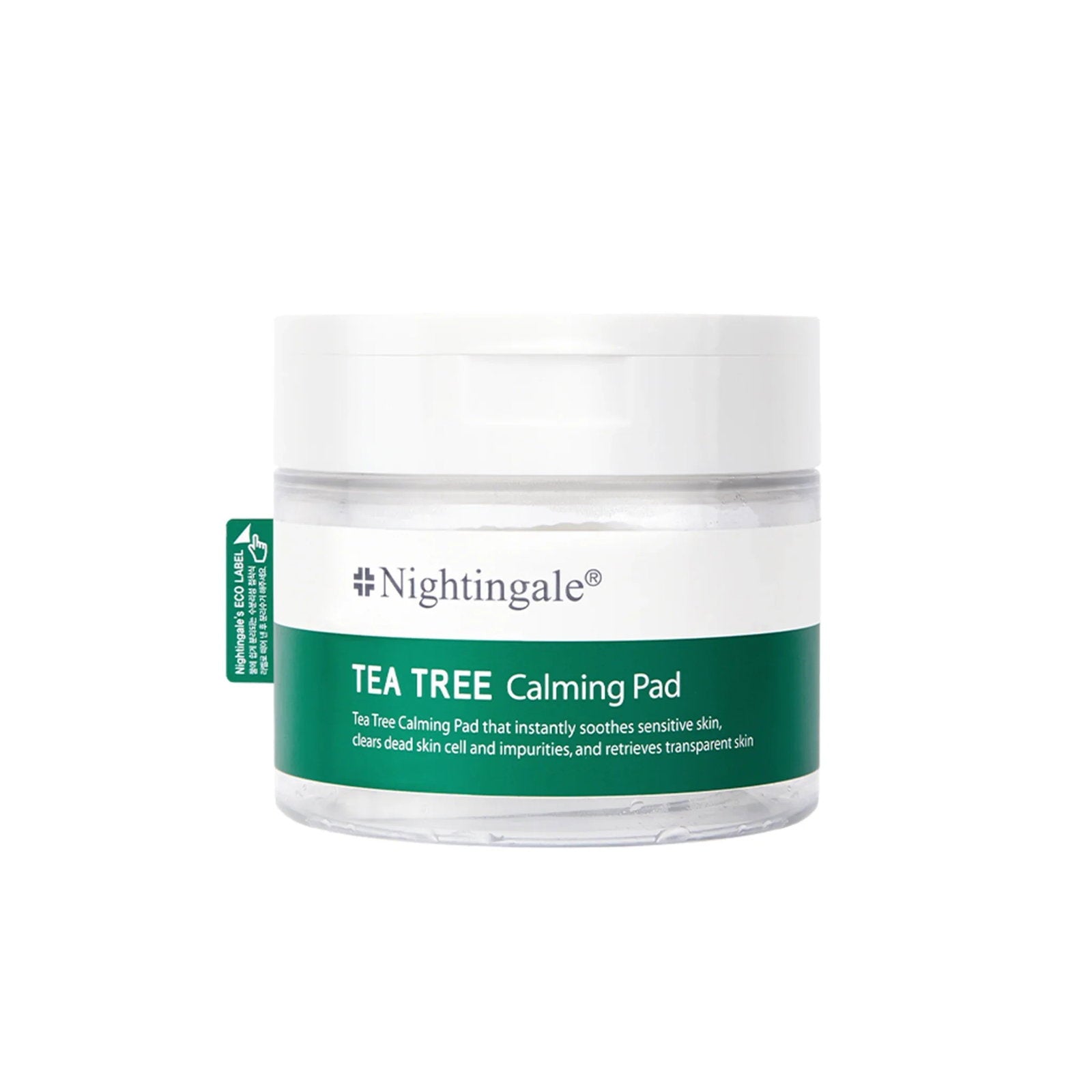 Nightingale, Tea Tree, Exfoliating & Soothing, Rengöringspads, 60 st