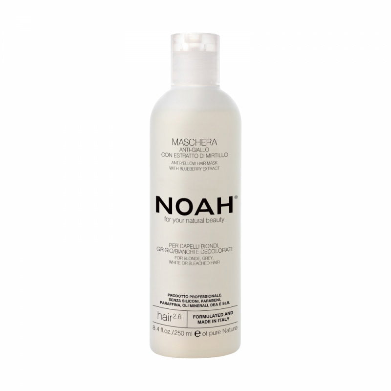 Noah, Natural, Hårbehandlingskräm mask, Anti-gul, 250 ml