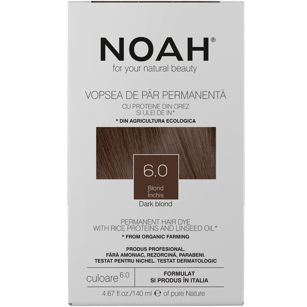 Noah, Permanent Hair Colour, Permanent hårfärg, 6.0 Dark Blonde, 140 ml