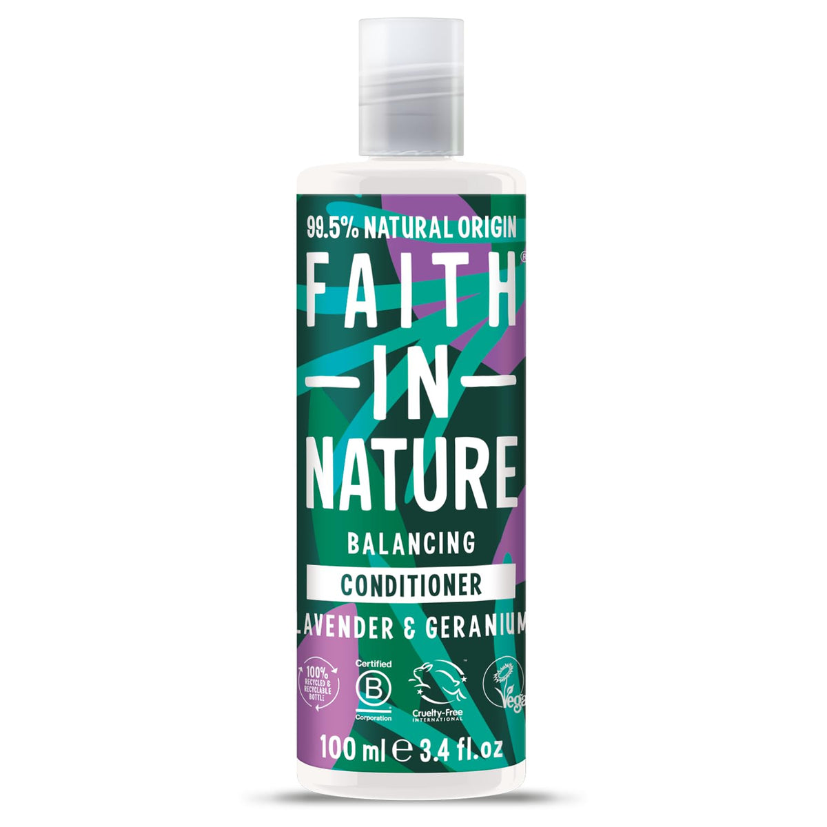 Faith In Nature, Lavender & Geranium, Hårbalsam, Balansering, 100 ml