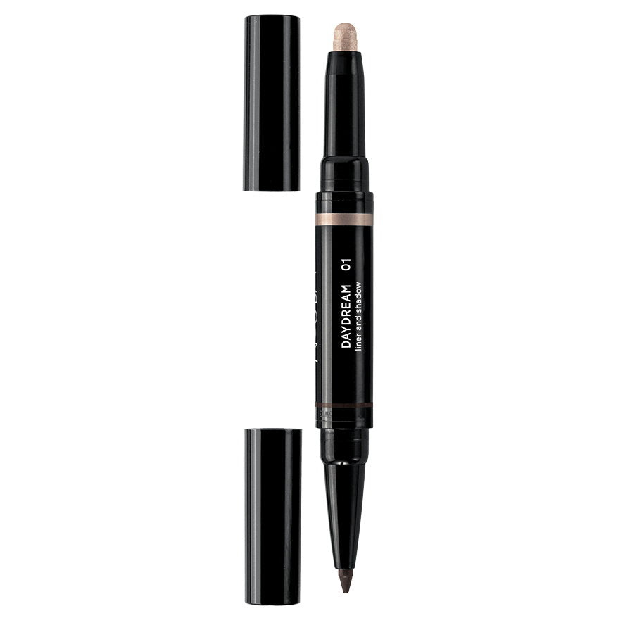 Nouba, Day Dream, Flytande eyeliner & krämig ögonskuggspenna 2-i-1, 01, 20 g