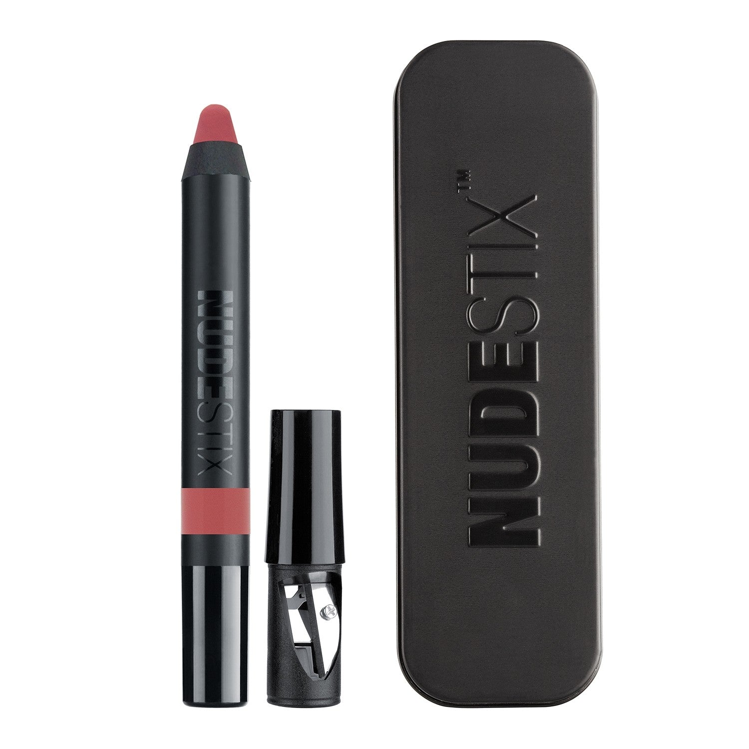 Nudestix, Intense Matte, Läppenna & kindrouge 2-i-1, Kyss, 2,5 g