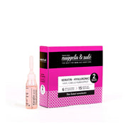 Duo Set, Nuggela & Sule, Keratin Hyaluronic, Hårbehandlingsbalsam, Reparation & Förstärkning, Skadat hår, 2 st, 10 ml
