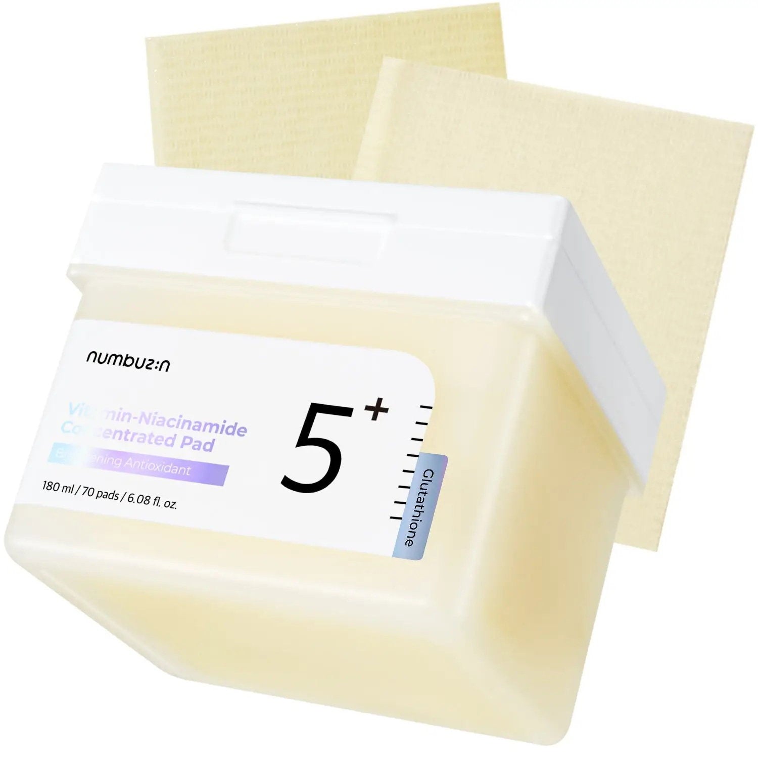 Numbuzin, No.5 Vitamin-Niacinamide Concentrated, Antioxidant, Rengöringspads