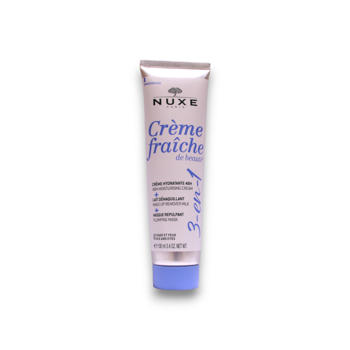 Nuxe, Creme Fraiche de Beaute, Återfuktande, Kräm, sminkborttagning mjölk & fyllande mask 3-i-1, 100 ml