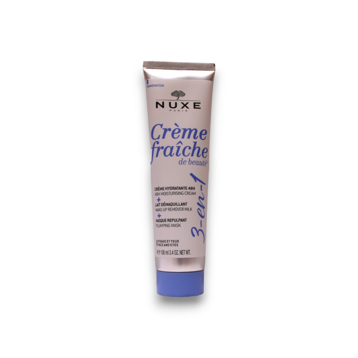 Nuxe, Creme Fraiche de Beaute, Återfuktande, Kräm, sminkborttagning mjölk & fyllande mask 3-i-1, 100 ml