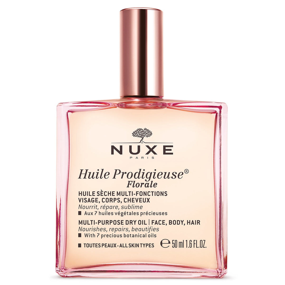 Nuxe, Huile Prodigieuse Multi-Purpose Floral, Kroppsolja, För ansikte, kropp & hår, 50 ml