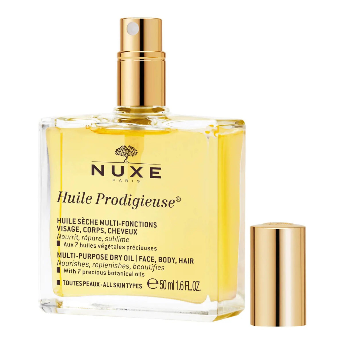 Nuxe, Huile Prodigieuse Multi-Purpose, Kroppsolja, För ansikte, kropp & hår, 50 ml