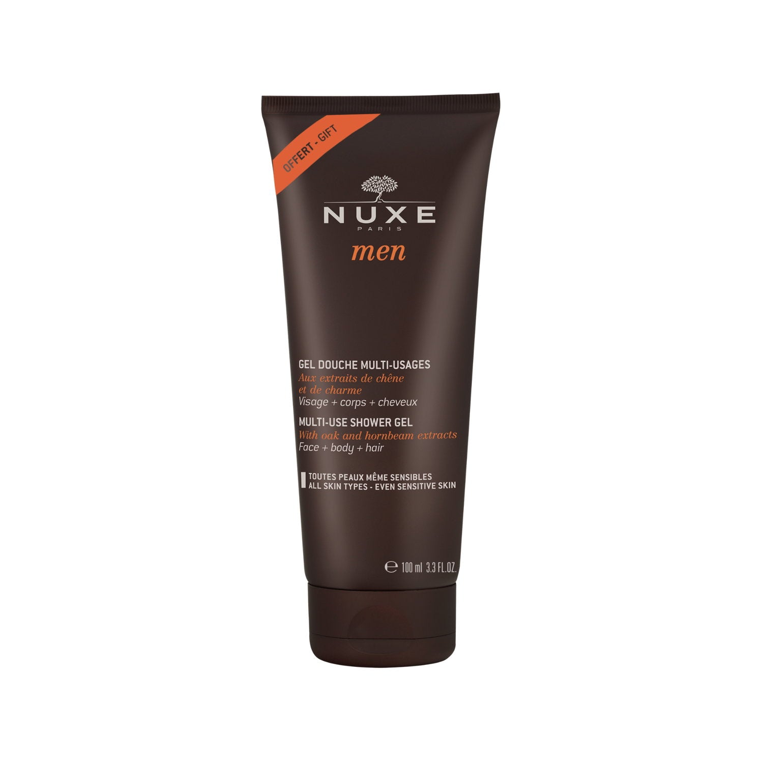Nuxe, Men Multi-Use, Duschgel, Över hela kroppen, För alla hudtyper, 100 ml