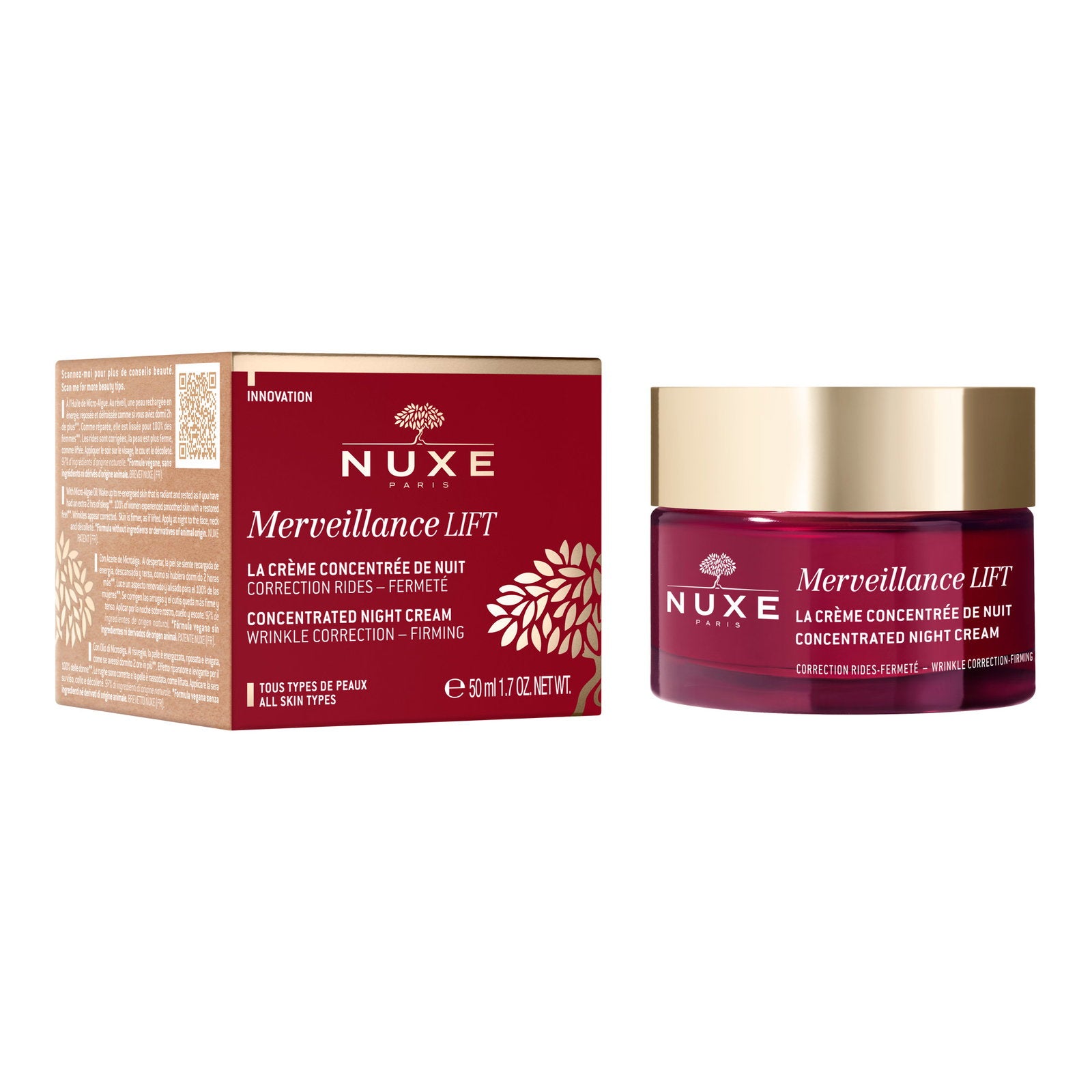 Nuxe, Merveillance Lift, Natt, Crème, Ansikte, 50 ml