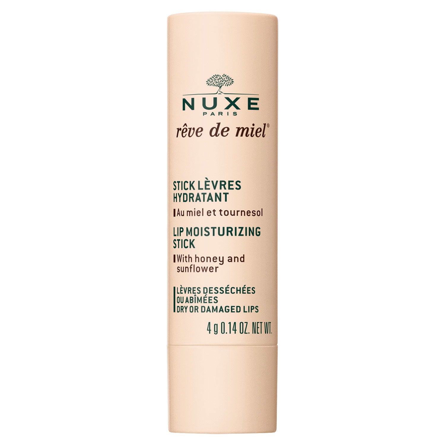 Nuxe, Reve de Miel, Vegan, Återfuktande, Läppbalsam, 4 g