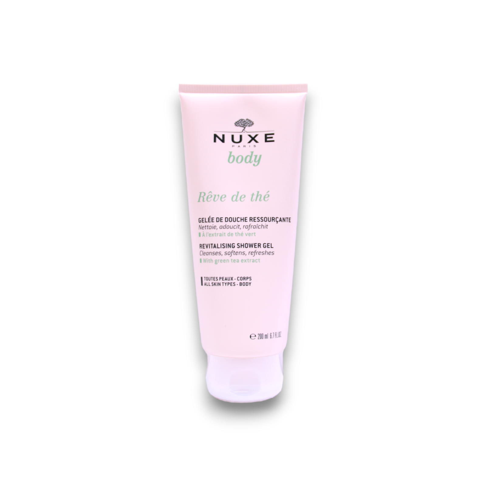 Nuxe, Reve de The, Revitalisering, Duschgel, Över hela kroppen, 200 ml