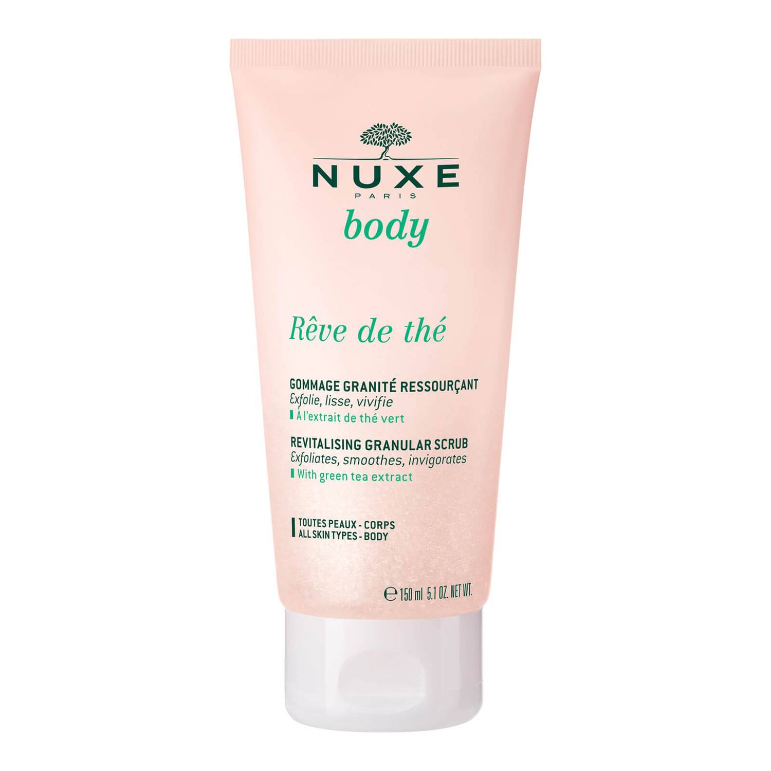 Nuxe, Reve de The, Vegan, Revitalisering, Kroppsskrubb, 150 ml