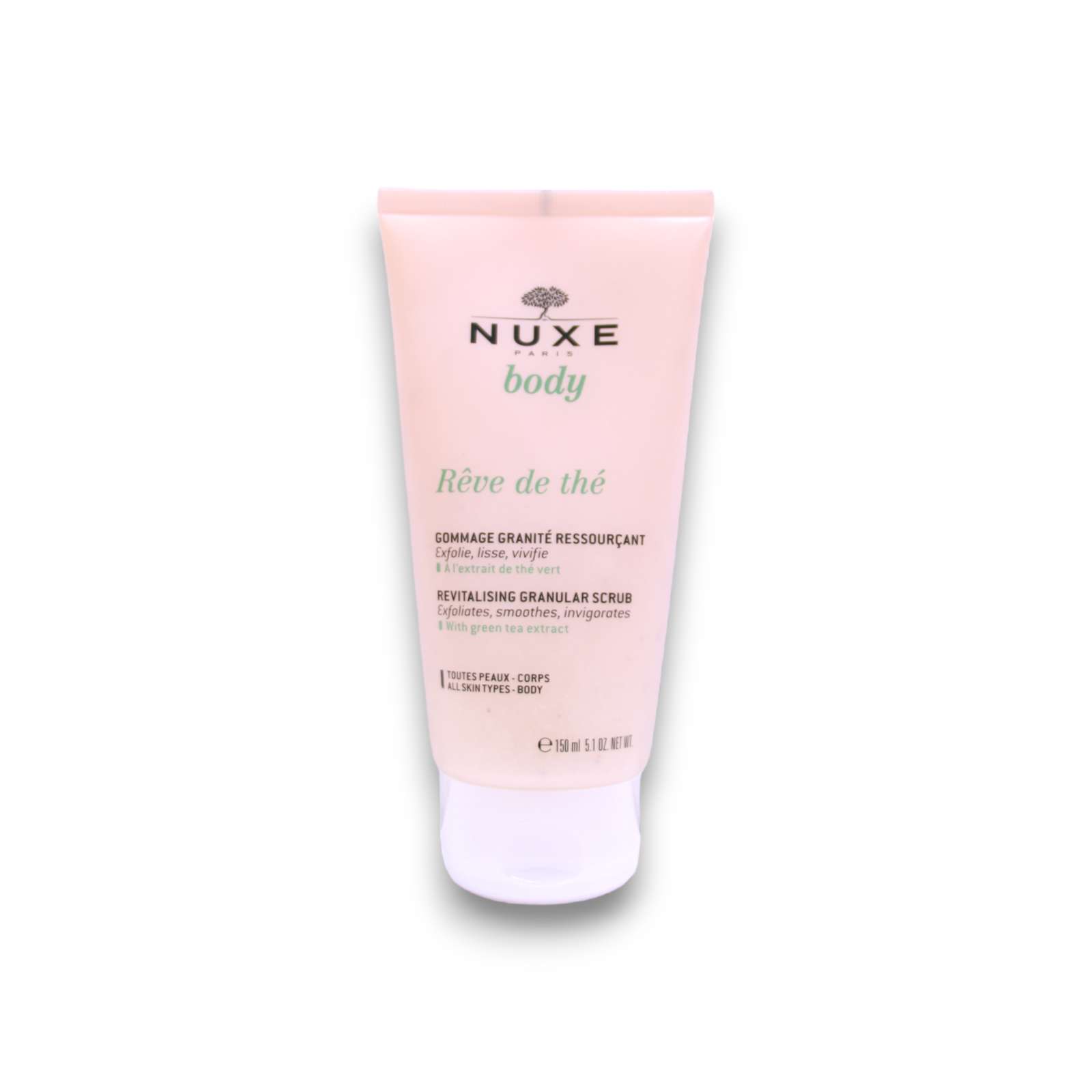 Nuxe, Reve de The, Vegan, Revitalisering, Kroppsskrubb, 150 ml