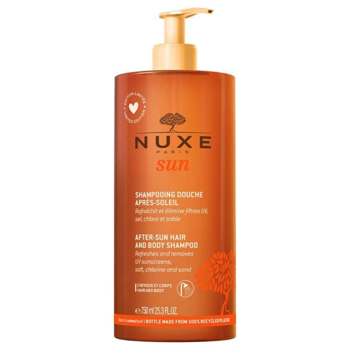 Nuxe, Sun, Hårschampo, Efter sol - Rengöring, 750 ml