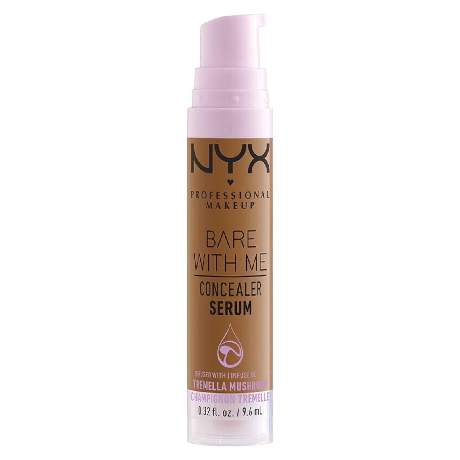 Nyx, Bare With Me, Vegan, Kamouflage, Flytande concealer, 10, Kamel, 9.6 ml