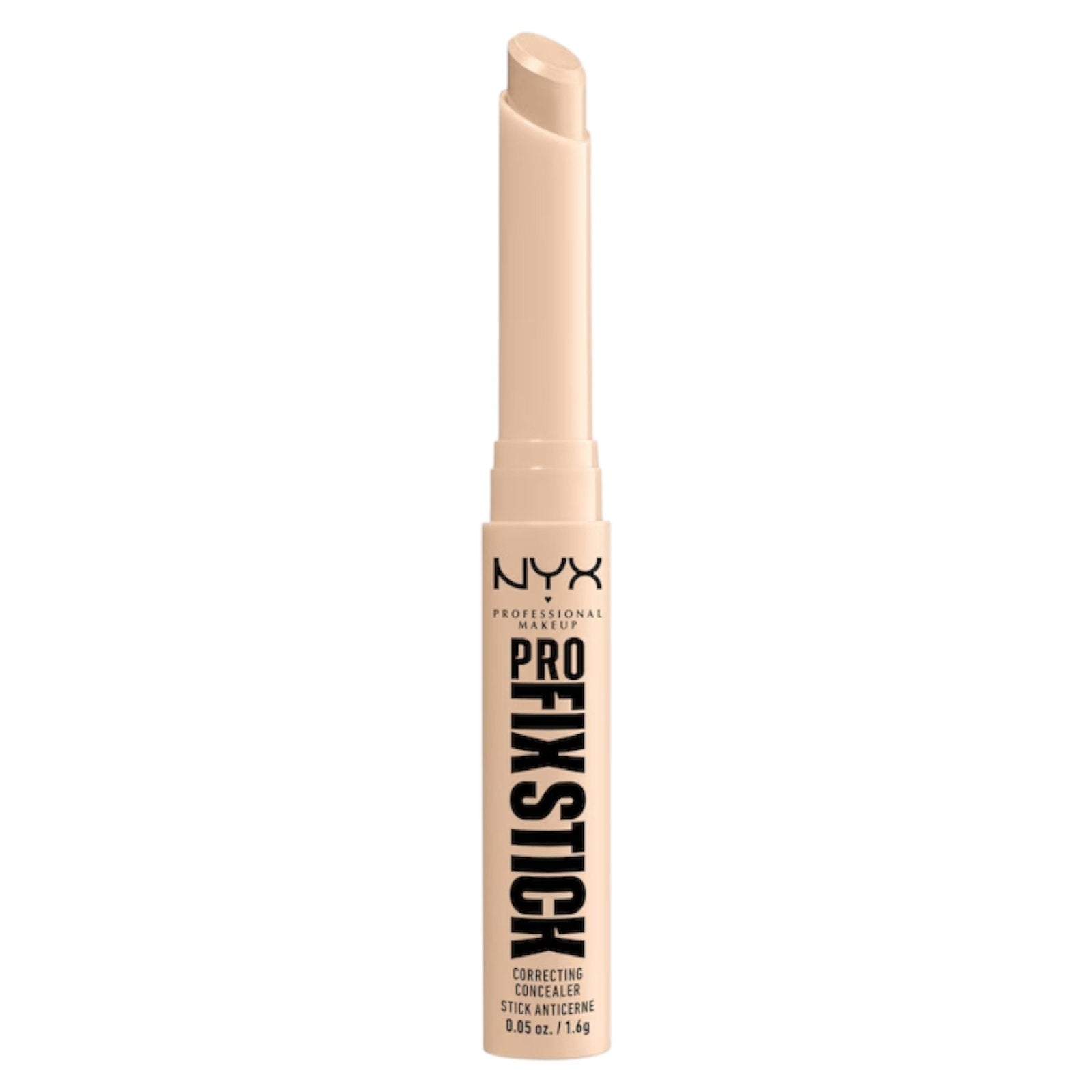 Nyx, Pro Fix Stick Correcting, Vegan, Överföringsresistent, Korrektionspenna, 03, Alabaster, 1.6 g