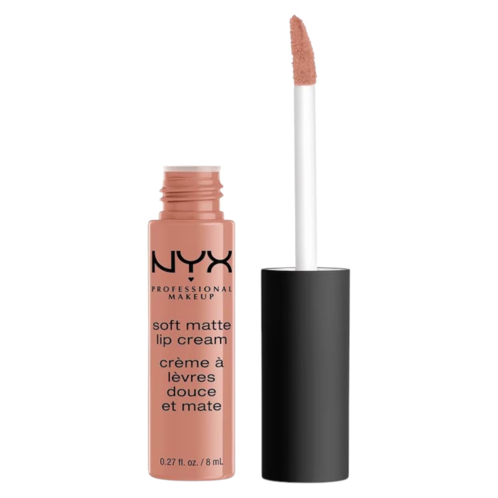 Nyx, Soft Matte, Djurförsöksfri, Läppkräm, Flytande läppstift, 02, Stockholm, 8 ml