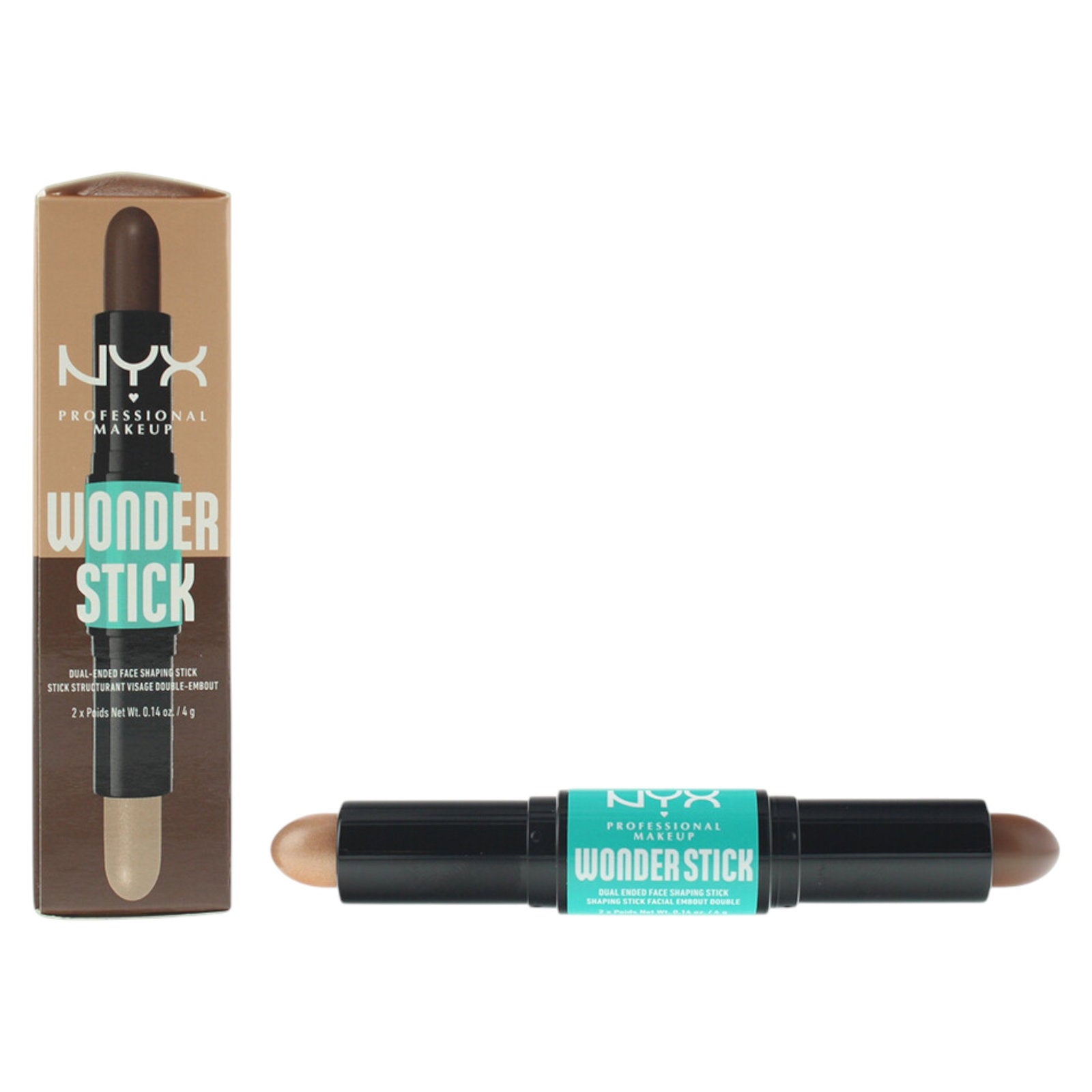 Nyx, Wonder Stick Duo, Rik, Konturstift, 4 g