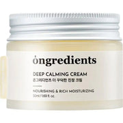 Ongredients, Deep Calming, Närande och återfuktande, Dagligen, Rik kräm, För ansiktet, 50 ml