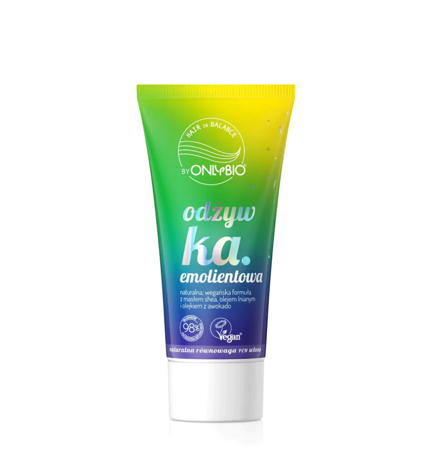 OnlyBio, Hair Balance Emollient, Sheasmör, Hårbalsam, Mot friss, 50 ml