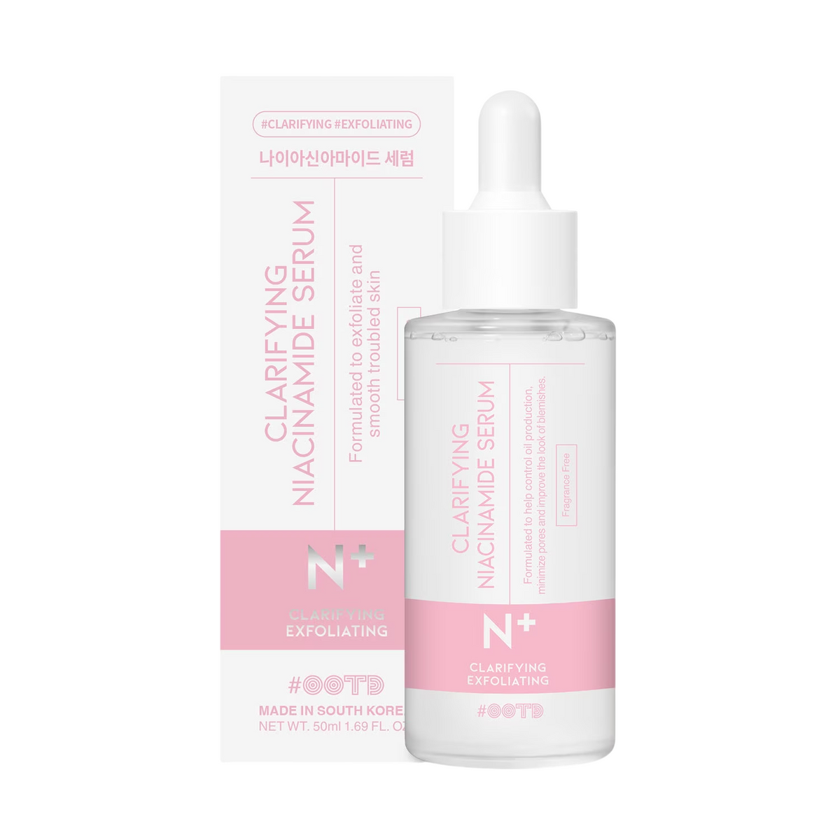 #OOTD, N+, Niacinamid, Klargörande, Dagligen, Serum, För ansiktet, 30 ml