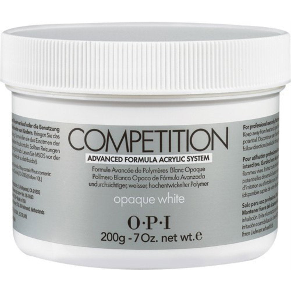 Opi, Competition, Akrylnagelpulver, Ogenomskinlig vit, 200 g