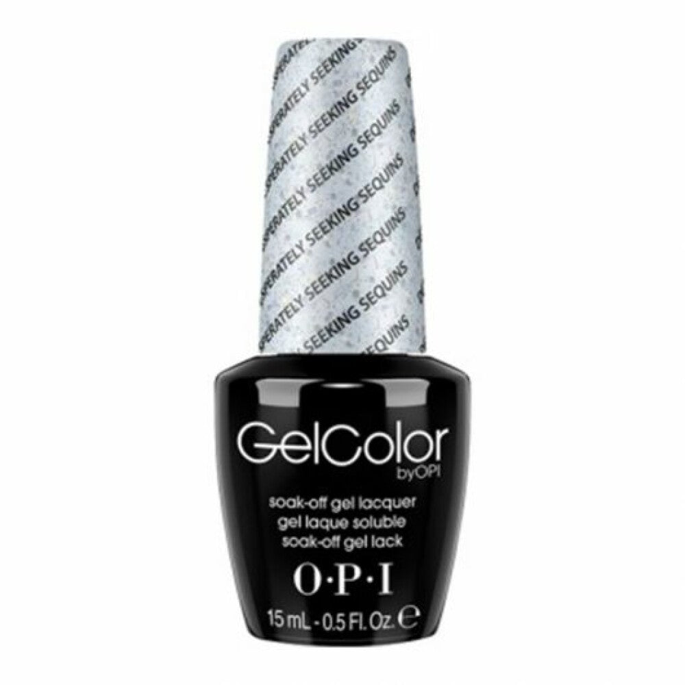 Opi, Gel Color, Semi-permanent nagellack, Söker förtvivlat efter paljetter, 15 ml