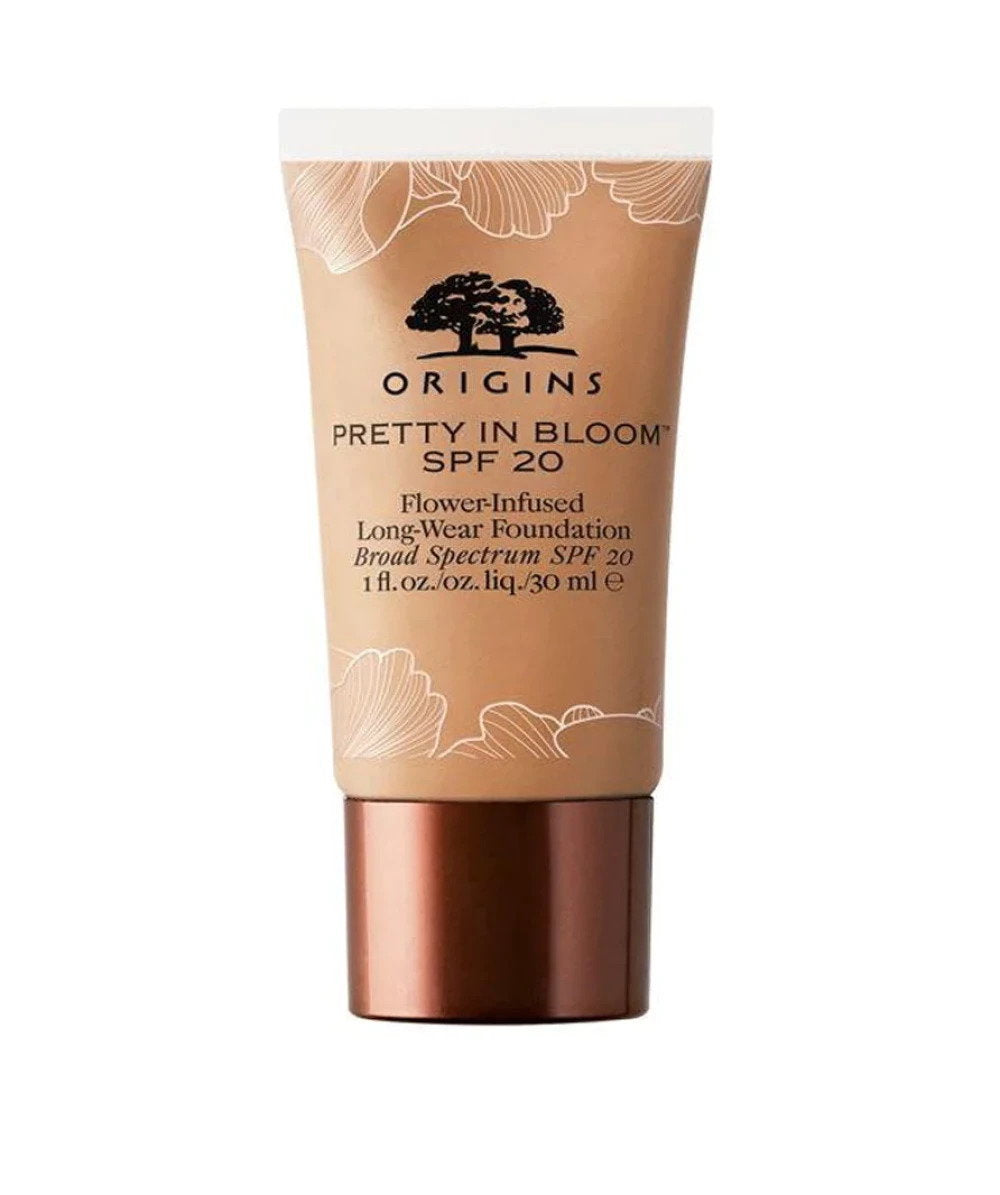 Origins, Pretty In Bloom, Långvarig, Krämfoundation, 500, Medium djup varm, SPF 20, 30 ml