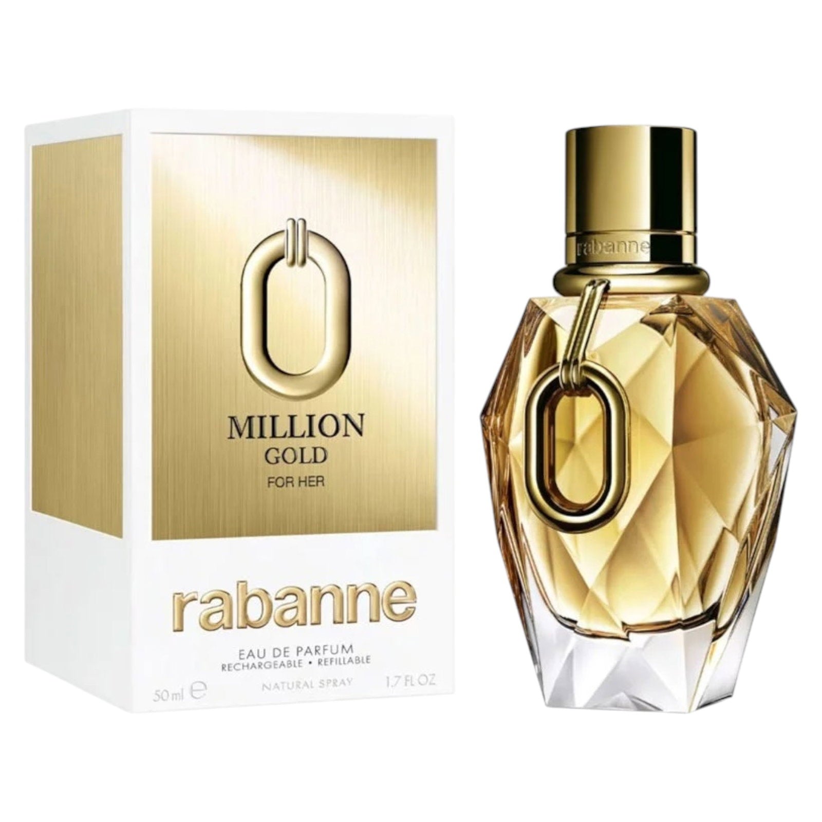 Paco Rabanne, Million Gold, Parfymvatten, För kvinnor, Påfyllningsbar, 50 ml