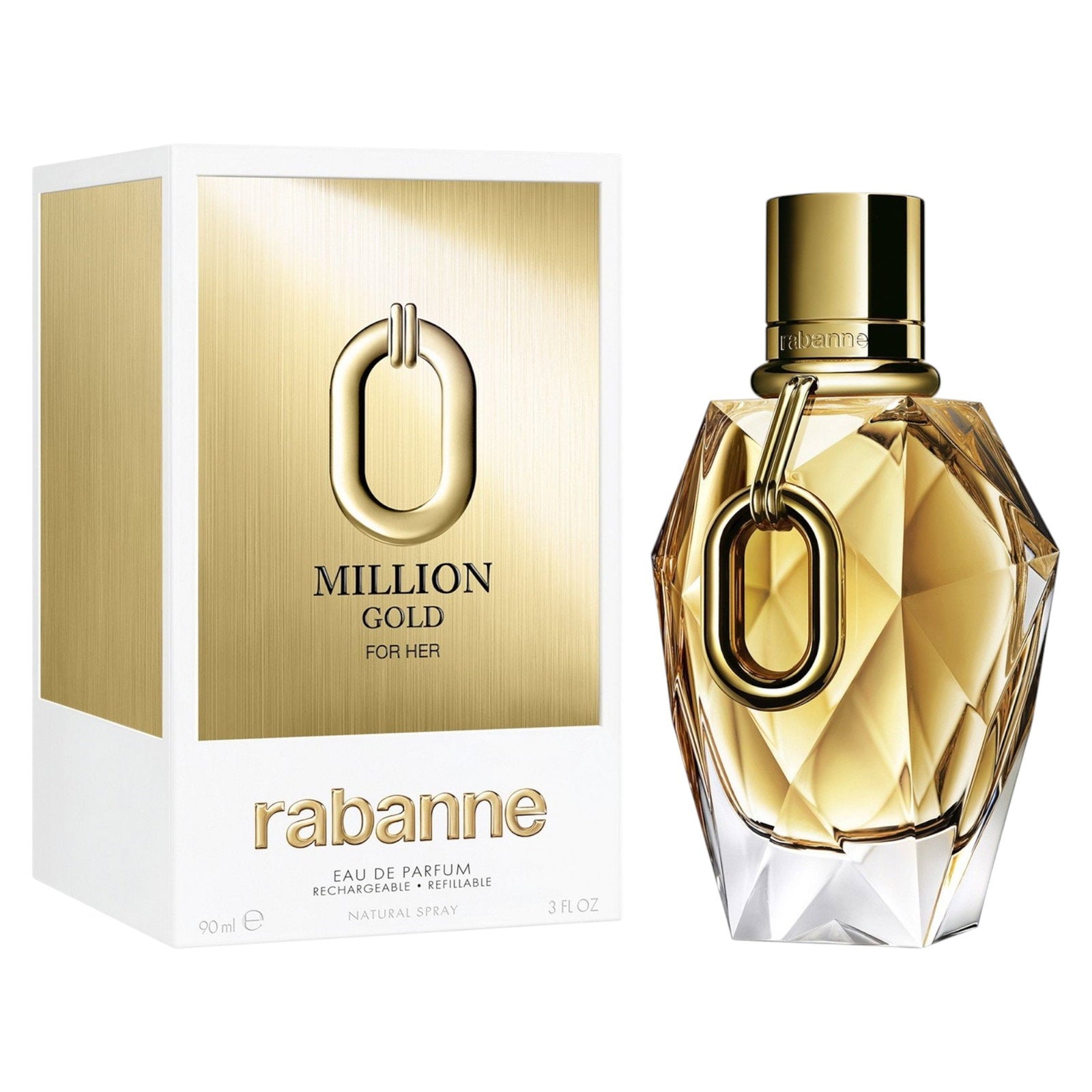 Paco Rabanne, Million Gold, Parfymvatten, För kvinnor, Påfyllningsbar, 90 ml