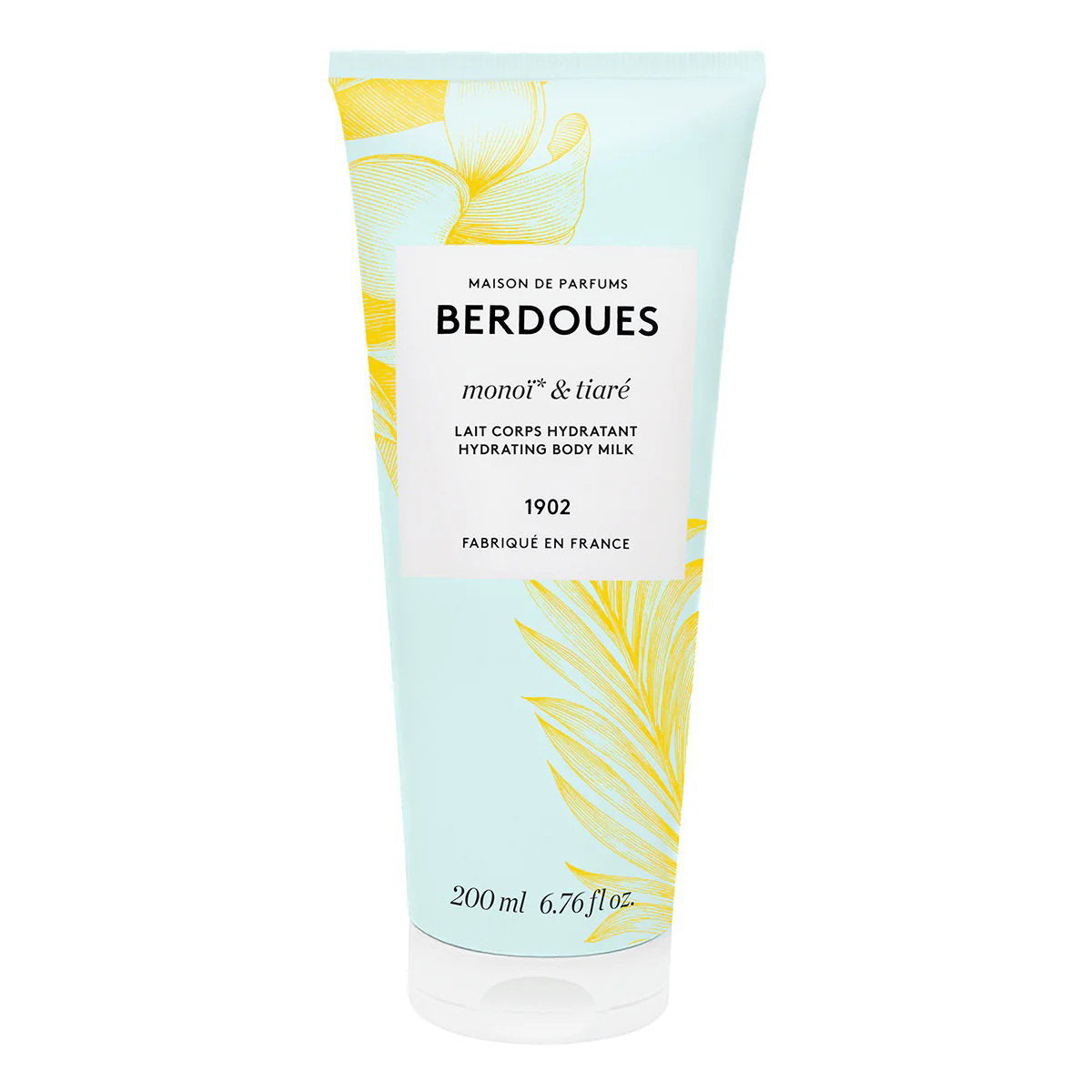 Parfums Berdoues, Monoi & Tiare, Återfuktande, Kroppsmjölk, 200 ml