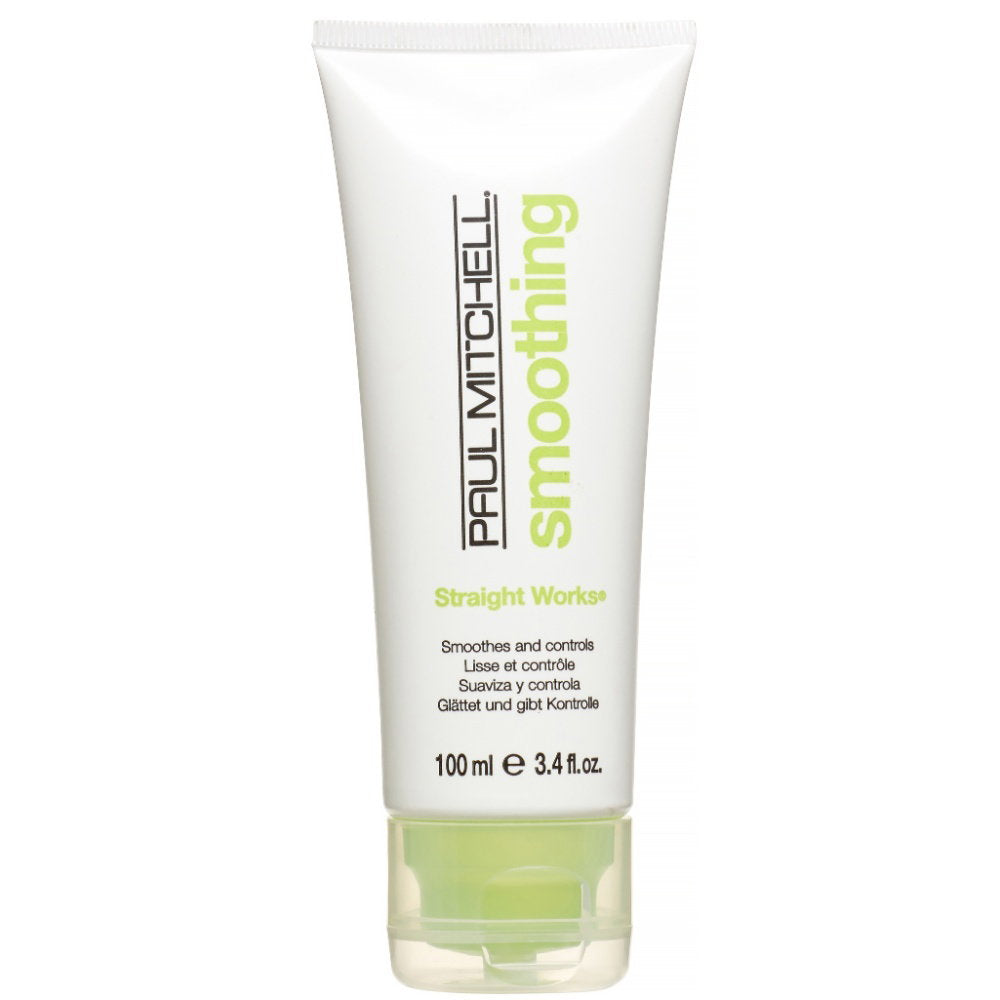 Paul Mitchell, Smoothing Straight Works, Parabenfri, Hårstylingsgel, För utjämning, 100 ml