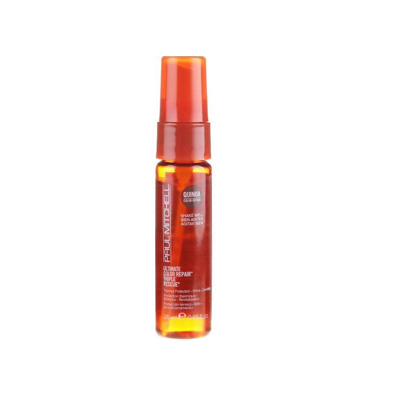 Paul Mitchell, Ultimate Color Repair Triple Rescue, Leave-in krämbehandling för hår, Värmeskydd/Glans & Skick, 25 ml