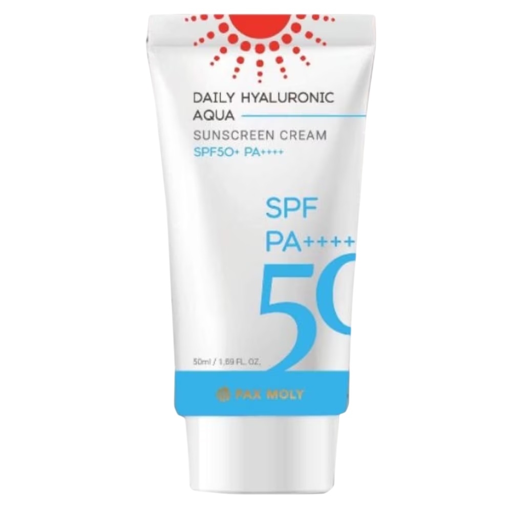 PaxMoly, Daily Hyaluronic Aqua, Återfuktande och skyddande, Solkräm, Ansikte & kropp, SPF50+, 50 ml
