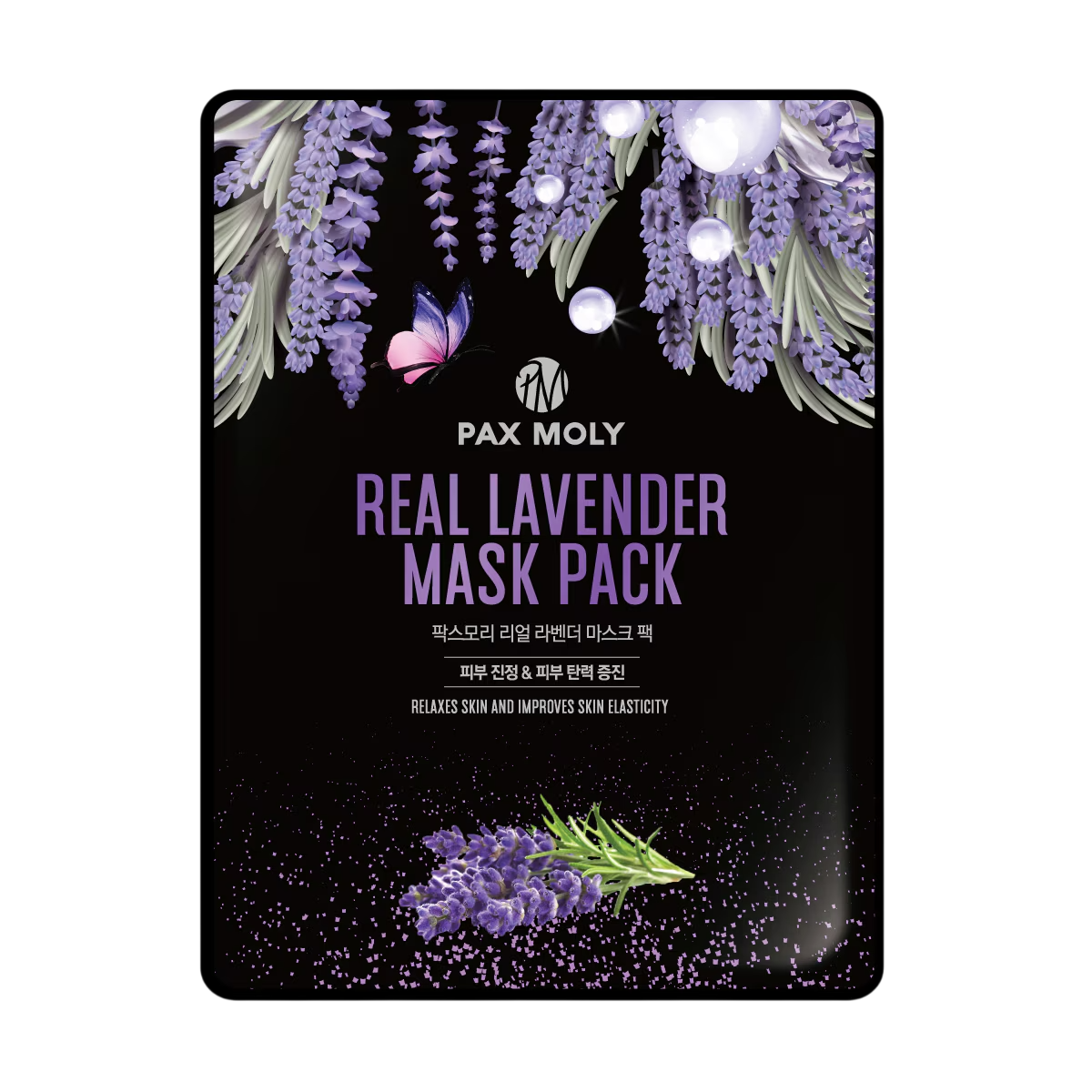 PaxMoly, Real Lavender, Elasticitet, Ansiktsmask, För ansiktet, 25 ml