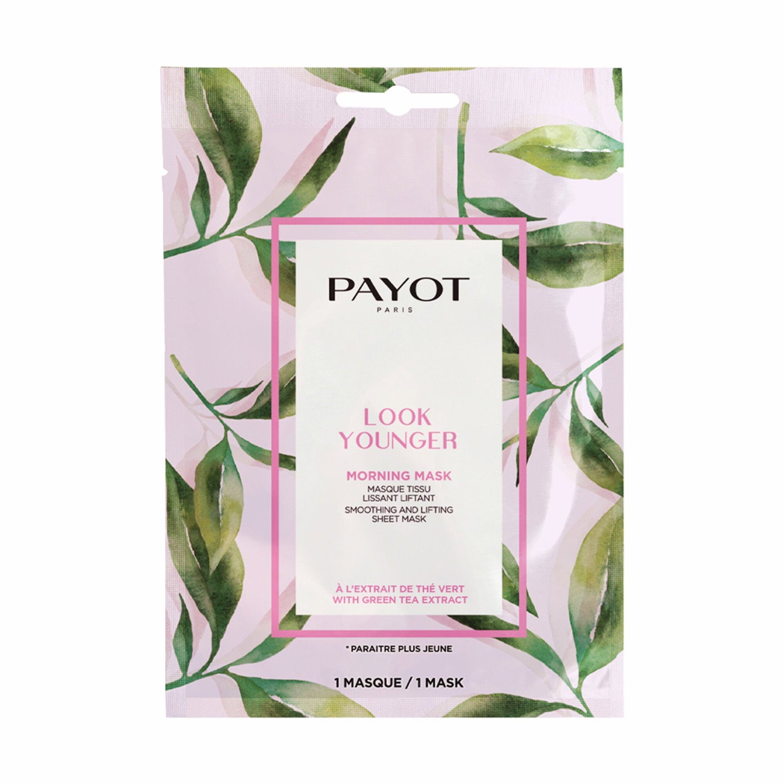 Payot, Look Younger, Grönt te, Utjämning och lyft, Ansiktsmask, För ansiktet, Morgon, 19 ml
