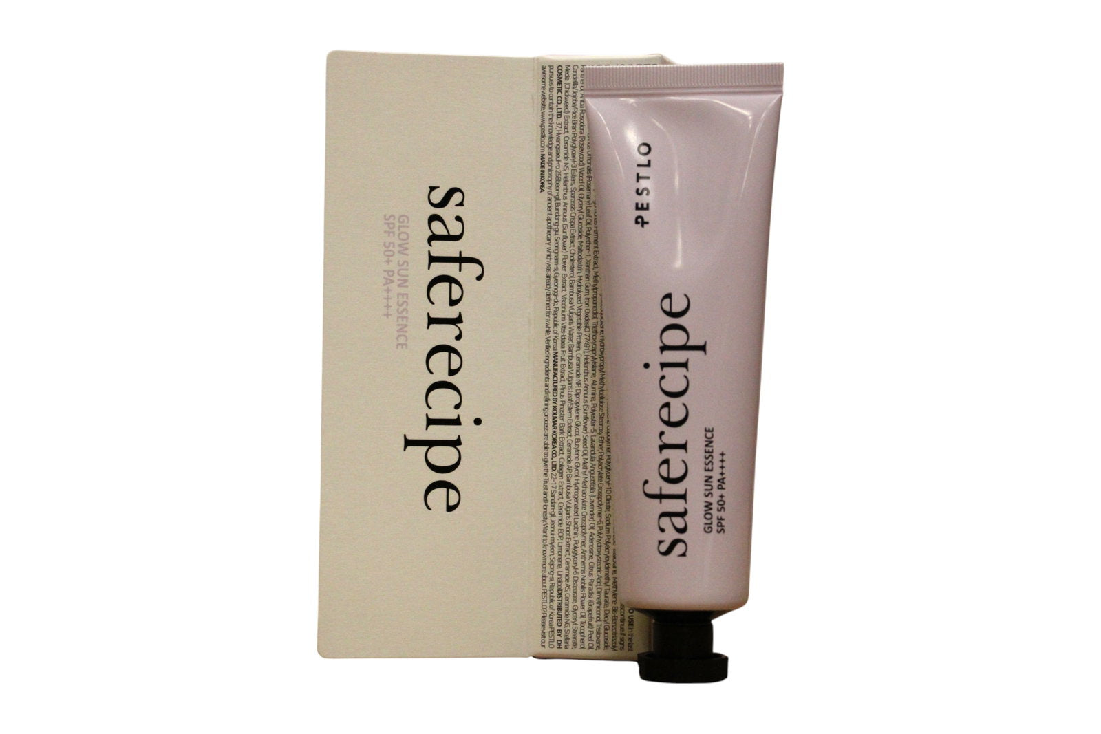 Pestelo, Saferecipe Glow Sun Essence, Återfuktande, Grädde, För ansiktet, SPF50+ PA++++, 50 ml