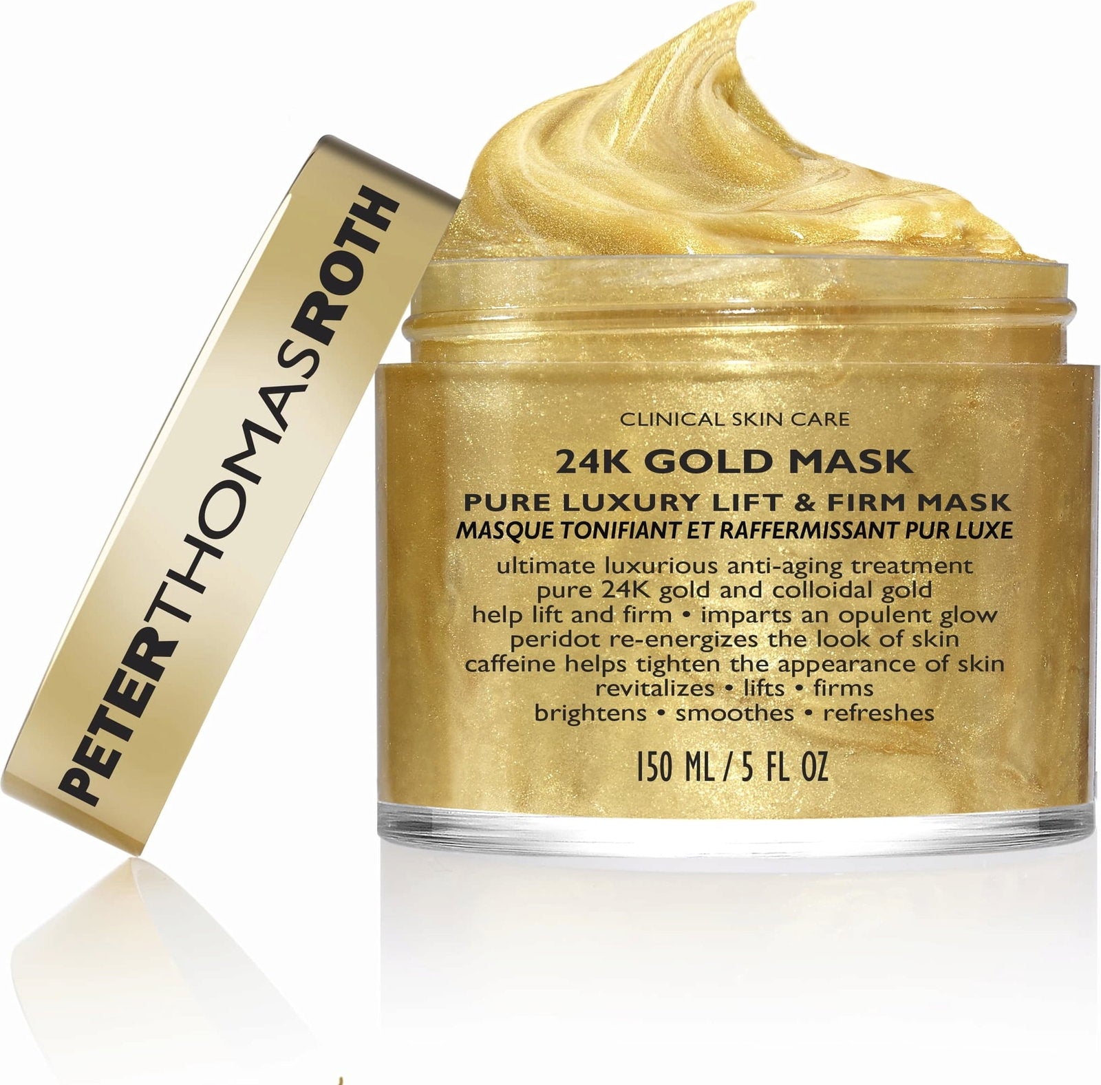 Peter Thomas Roth, 24K Gold Pure, Lyft och Förstärk, Kräm mask, För ansiktet, 150 ml
